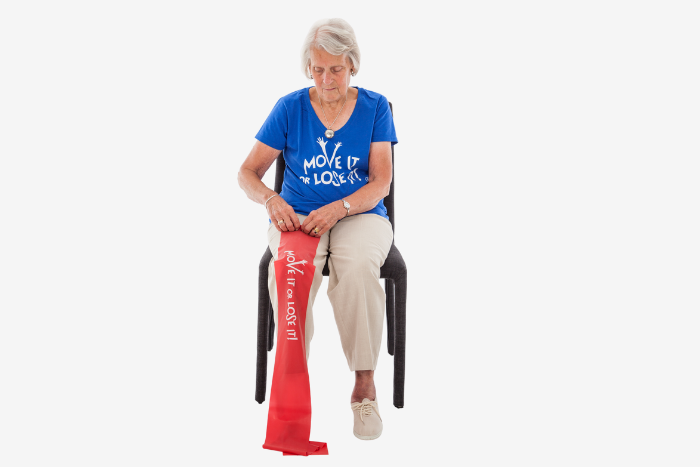 Red resistance band Move it or Lose it Club